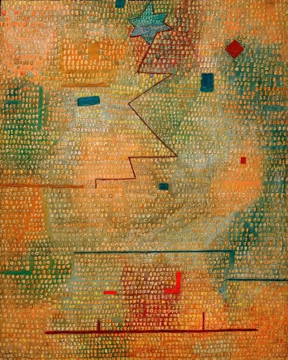 Paul Klee, Aufgehender Stern (Astronomie,Bauhaus,Deutsche Kunst,Stern,Abend,Firmament,Schweizerische Kunst,Abstraktion)