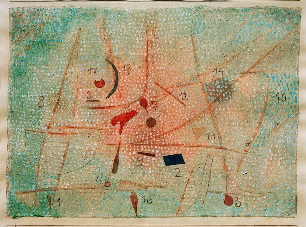 Paul Klee, Siebzehn Gewürze (Deutsche Kunst,Kunst,Nahrungsmittel,Abstrakte Kunst,Schweizerische Kunst,Gewürz)