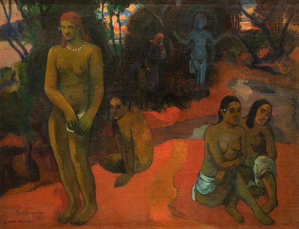 Paul Gauguin, Te Pape Nave Nave (Frau,Kunst,Völkerkunde,Akt,Quelle,Französische Kunst,Trinkwasser,Göttin,Bevölkerung,Land Und Leute)