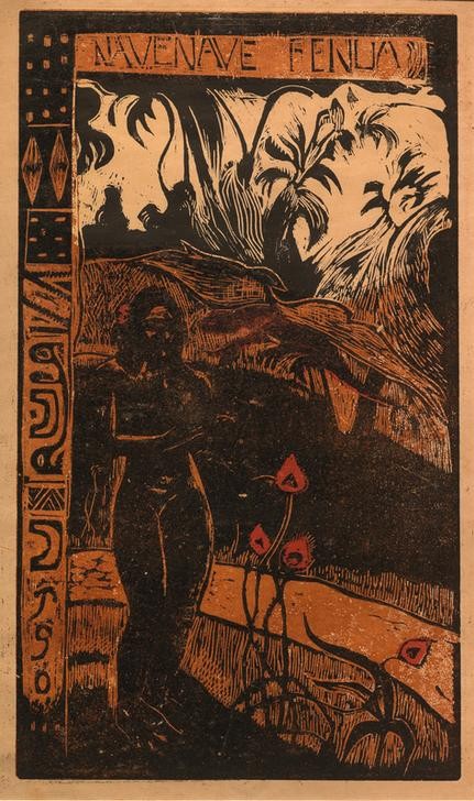 Paul Gauguin, Nave Nave Fenua (Frau,Kunst,Völkerkunde,Akt,Französische Kunst,Bevölkerung,Privatsammlung,Land Und Leute)