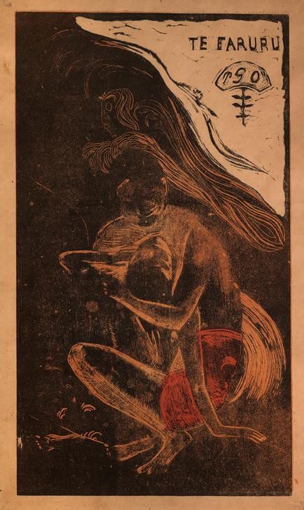 Paul Gauguin, Te Faruru (Frau,Kunst,Liebe Und Ehe,Liebespaar,Mann,Völkerkunde,Naturvölker,Geschlechtsverkehr,Französische Kunst,Bevölkerung,Land Und Leute)