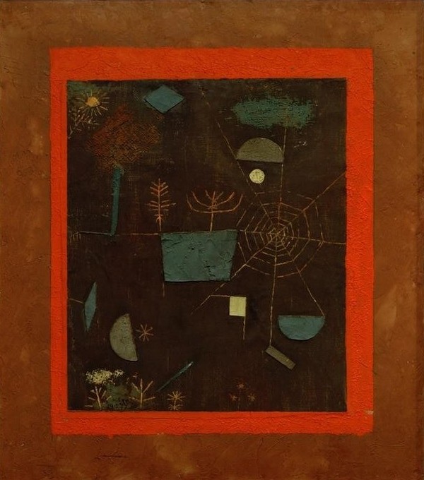 Paul Klee, Spinnennetz (Deutsche Kunst,Kunst,Abstrakte Kunst,Schweizerische Kunst,Netz,Spinnennetz,Natur,Abstraktion)