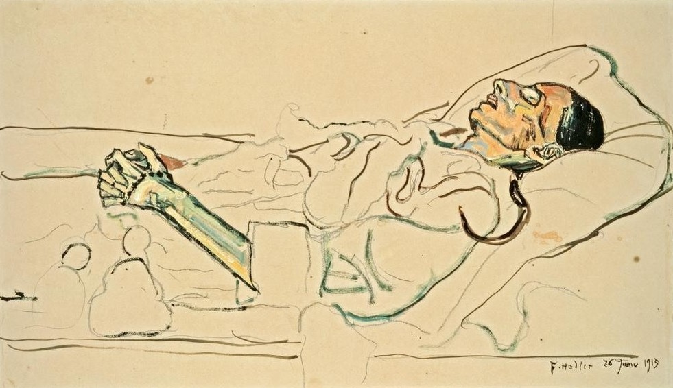 Ferdinand Hodler, Die Tote (Frau,Jugendstil,Krankheit,Leiche,Medizin,Mensch,Tod,Portrait,Sterben,Sterbebett,Krebs (Krankheit))