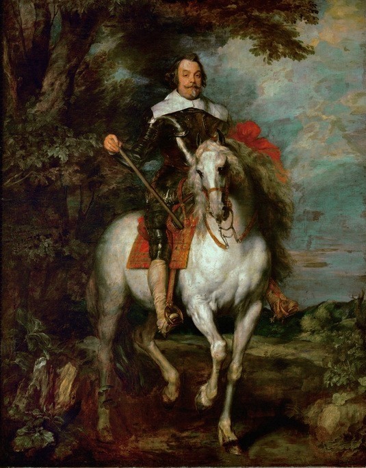 Anthony Van Dyck, Francisco de Moncada, Count of Ossuna (1586–1635) (Botschafter,Diplomat,Geschichte,Graf,Krieg,Militär,Offizier,Pferd (Tier),Gouverneur,Reiterstandbild,Barock,Uniform,Aufstand,Portrait,Tier,Dressurreiten)