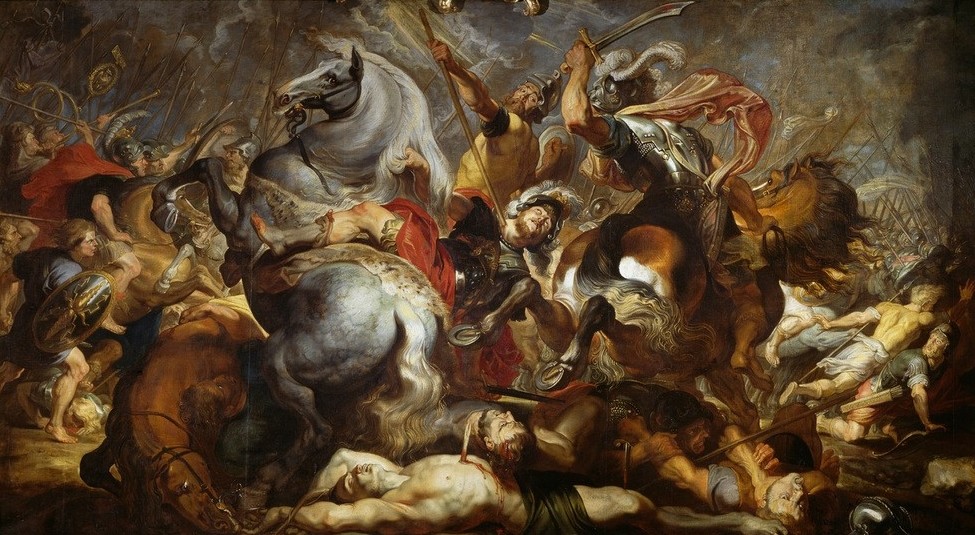 Peter Paul Rubens, Decius Mus wird tödlich verletzt (Flämische Kunst,Geschichte,Krieg,Kunst,Szene,Tod,Barock,Schlacht,Niederländische Kunst,Latinerkrieg,Person)