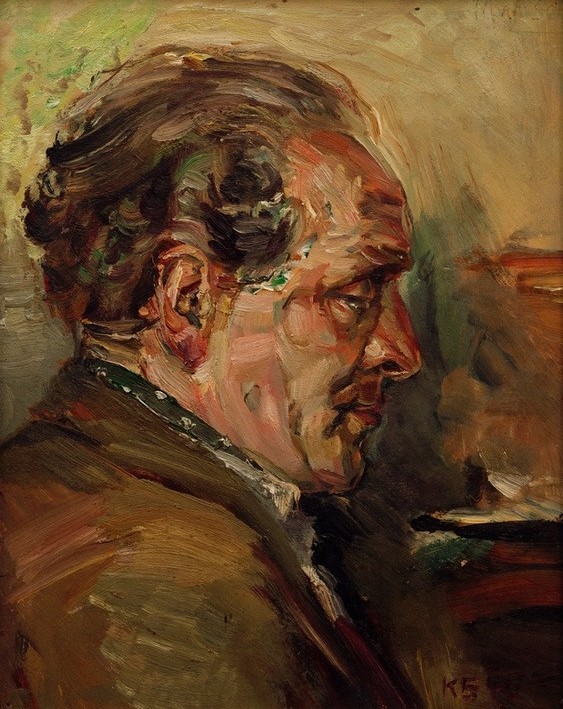 Kurt Schwitters, Portrait of the Sculptor Charoux (Bildhauer,Deutsche Kunst,Karikaturist,Künstler,Kunst,Maler (Künstler),Mann,Mensch,Zeichner,Portrait,Profil,Brustbild,Person)