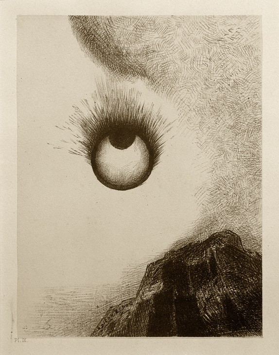 Odilon Redon, Partout les prunelles flamboient (Kunst,Mensch,Symbolismus,Surrealismus,Augen,Französische Kunst,Pupille)