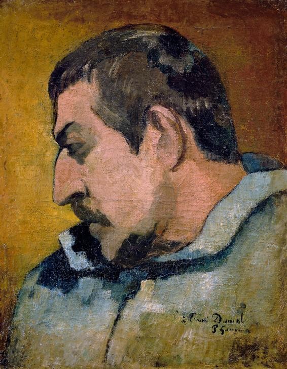 Paul Gauguin, Self portrait (Selbstbildnis,Französische Kunst,Profil)