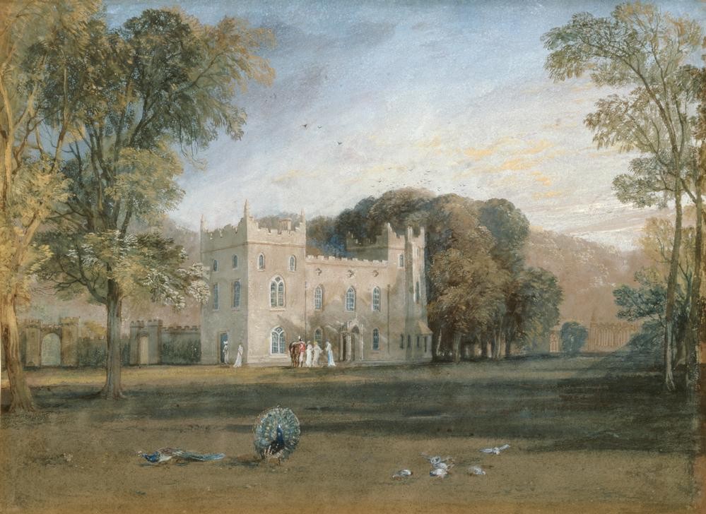 JOSEPH MALLORD WILLIAM TURNER, Clontarf Castle, Co. Dublin (Geographie,Kunst,Schloss,Vedute,Architekturdarstellung,Englische Kunst,Ansicht,Aussenansicht,Romantik,Topographie)