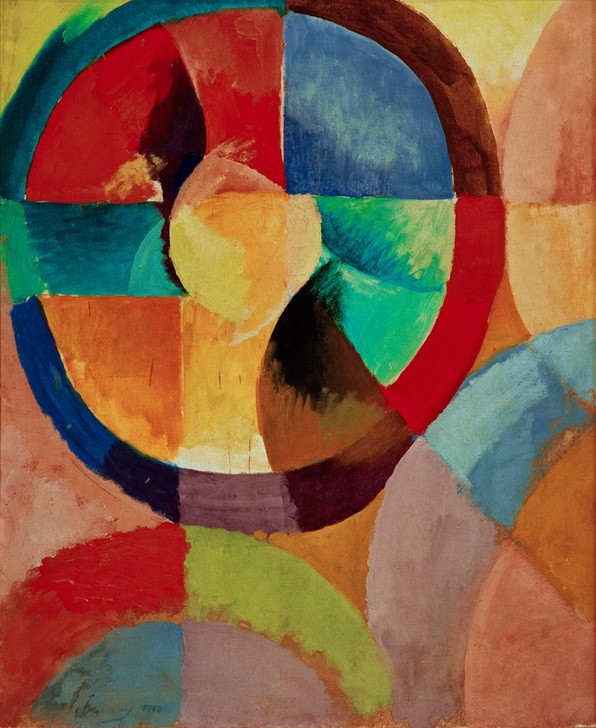 Robert Delaunay, Formes Circulaires, Soleil No. 1 (Geometrie,Kunst,Kubismus,Der Blaue Reiter,Abstrakte Kunst,Französische Kunst,Kreis,Abstraktion,Orphismus,Farbigkeit,Farbe)