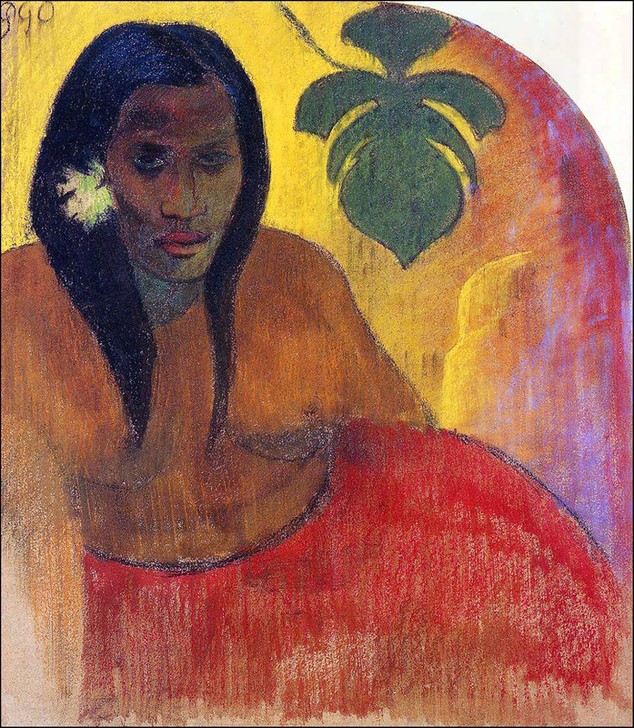 Paul Gauguin, Tahitian Woman (Frau,Geschichte,Kunst)