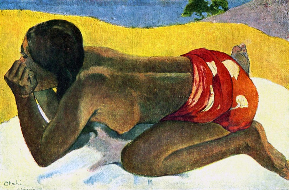 Paul Gauguin, Otaki' (Alone) (Frau,Geschichte,Kunst)