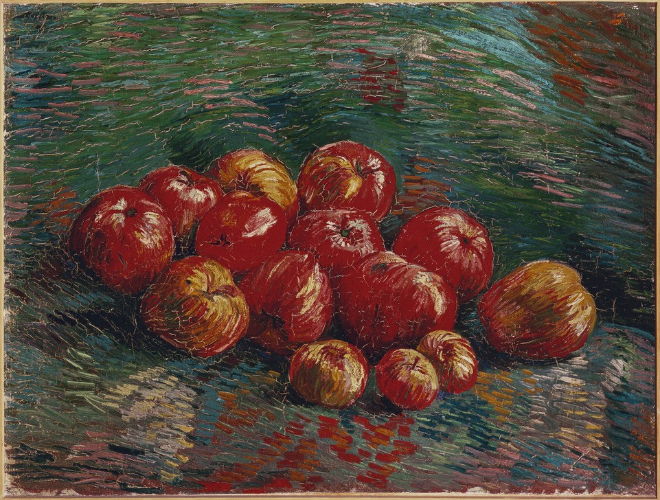 Vincent van Gogh, Stilleben mit Äpfeln (Apfel,Früchte,Kunst,Obst,Impressionismus,Nahrungsmittel,Stillleben,Niederländische Kunst,Holländische Kunst)