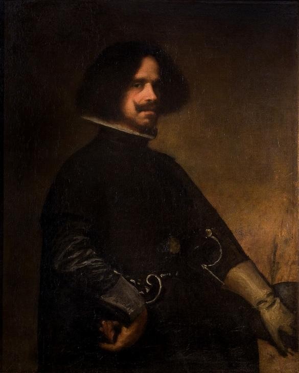 Diego Rodriguez de Silva y Velasquez, Selbstbildnis (Künstler,Kunst,Maler (Künstler),Mann,Barock,Selbstbildnis,Portrait,Spanische Kunst,Halbfigur,Person)