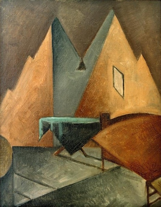 Oskar Schlemmer, Interieur (Architektur,Deutsche Kunst,Kubismus,Interieur)
