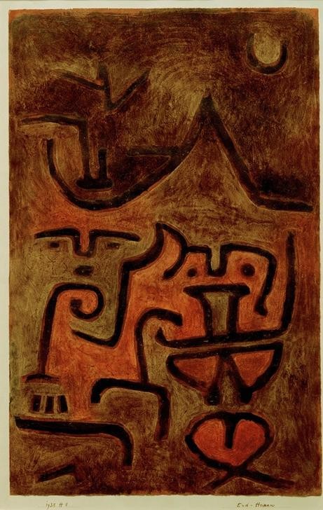 Paul Klee, Erd-Hexen (Deutsche Kunst,Hexe,Kunst,Magie,Esoterik,Aberglaube,Akt,Schweizerische Kunst,Abstraktion)