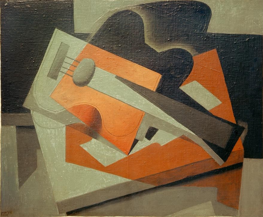 Juan Gris, La Guitare (Gitarre,Kunst,Musik,Saiteninstrument,Instrument,Kubismus,Stillleben,Spanische Kunst)