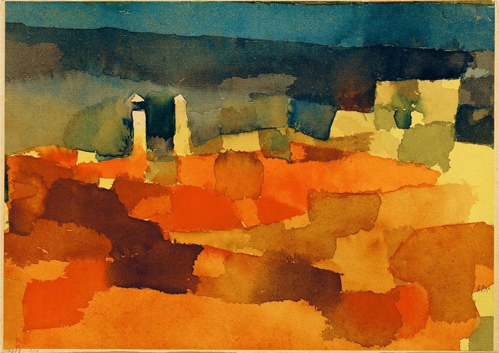 Paul Klee, Auf eine Scizze aus Sidibusaid zurückgreifend (Deutsche Kunst,Kunst,Landschaft,Schweizerische Kunst)