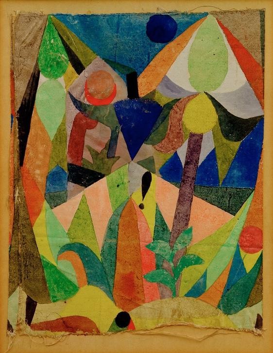 Paul Klee, Mildtropische Landschaft (Deutsche Kunst,Kunst,Landschaft,Urwald,Schweizerische Kunst,Tropen)