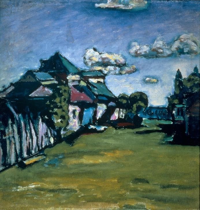 Wassily Kandinsky, Moskauer Kreis (Himmel, Landschaft, Sorf, Wolken,  Expressionismus, Russische Kunst, Wohnzimmer,  Treppenhaus, Wunschgröße, Klassische Moderne, bunt)