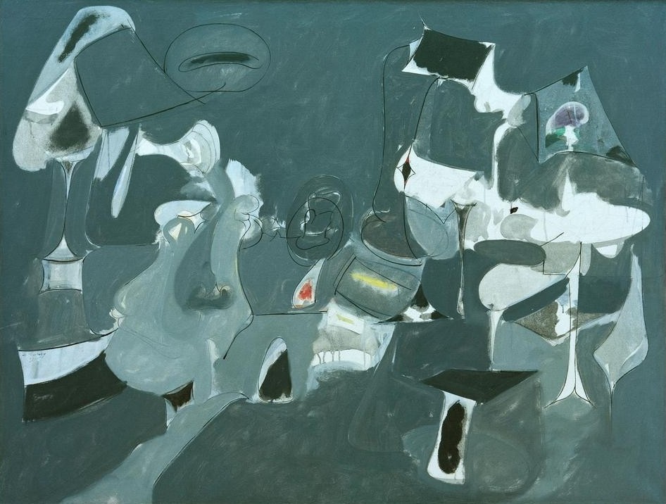 Arshile Gorky, Soft Night (Kunst,Abstrakte Kunst,Amerikanische Kunst,Abstraktion,Abstrakter Expressionismus,Armenische Kunst)