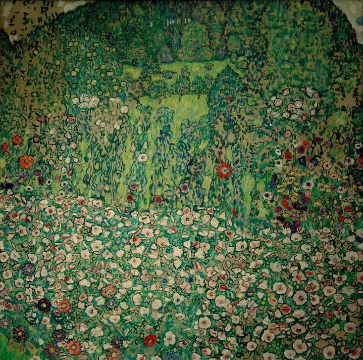 Gustav Klimt, Gartenlandschaft mit Bergkuppe  (Natur)