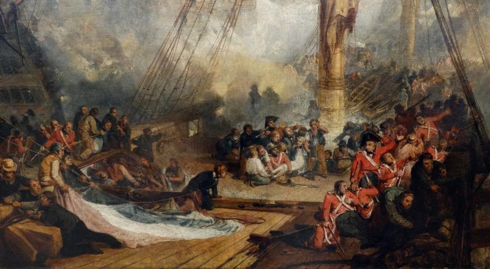 JOSEPH MALLORD WILLIAM TURNER, The Battle of Trafalgar