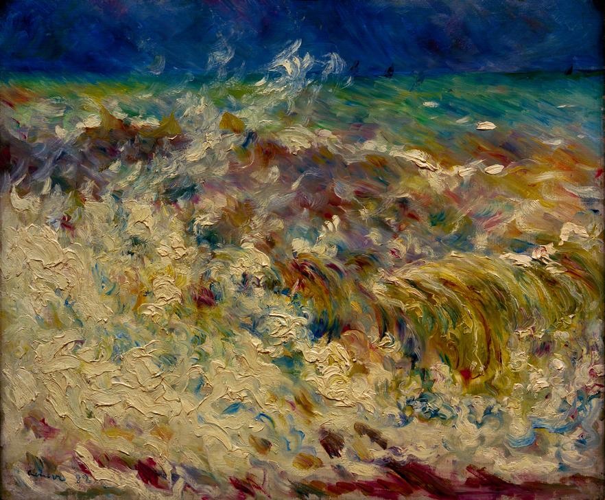 Pierre-Auguste Renoir, Die Welle (Kunst,Landschaft,Maler (Künstler),Meer,Impressionismus,Marinemalerei,Französische Kunst,Welle)