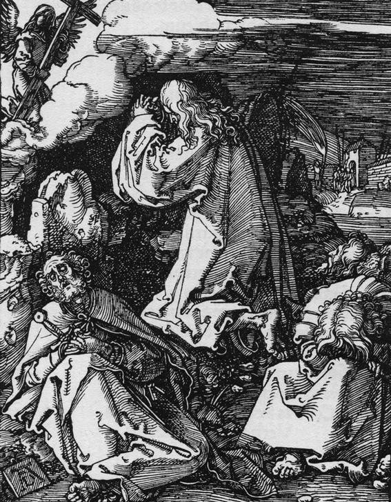 Albrecht Dürer, Christus am Ölberg (Christentum,Deutsche Kunst,Religion,Renaissance,Neues Testament,Bibel,Christus Am Ölberg,Passion Christi)