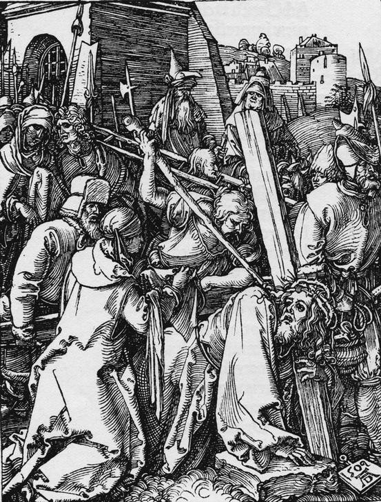 Albrecht Dürer, Die Kreuztragung (Christentum,Deutsche Kunst,Religion,Renaissance,Neues Testament,Bibel,Kreuztragung,Passion Christi)