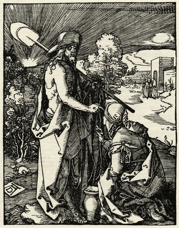 Albrecht Dürer, Christus als Gärtner (Christentum,Deutsche Kunst,Religion,Renaissance,Neues Testament,Bibel,Noli Me Tangere,Christus Als Gärtner)
