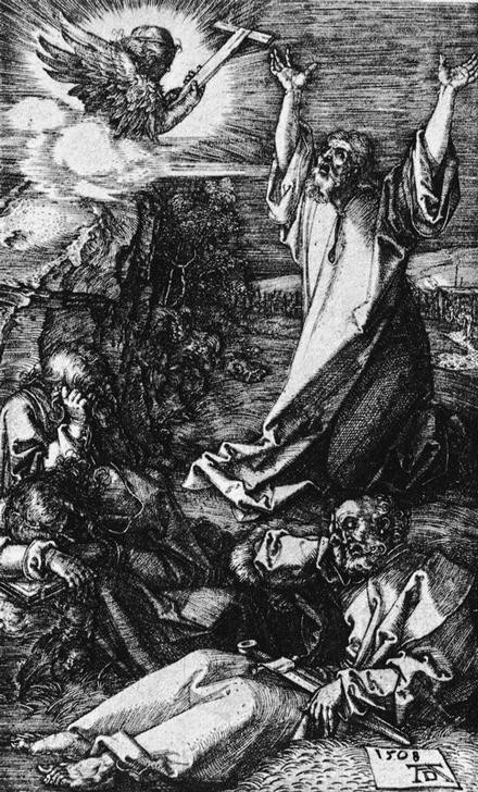 Albrecht Dürer, Christus am Ölberg (Christentum,Deutsche Kunst,Religion,Renaissance,Neues Testament,Bibel,Christus Am Ölberg,Passion Christi)