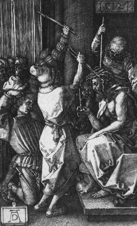 Albrecht Dürer, Die Dornenkrönung (Christentum,Deutsche Kunst,Religion,Renaissance,Neues Testament,Bibel,Geisselung,Passion Christi)