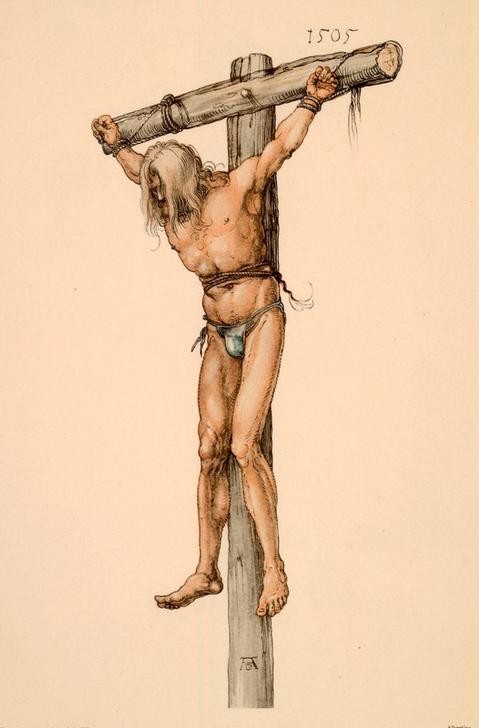 Albrecht Dürer, Der gute Schächer (Christentum,Deutsche Kunst,Hinrichtung,Religion,Renaissance,Neues Testament,Bibel,Kreuzigung,Passion Christi,Guter Schächer)