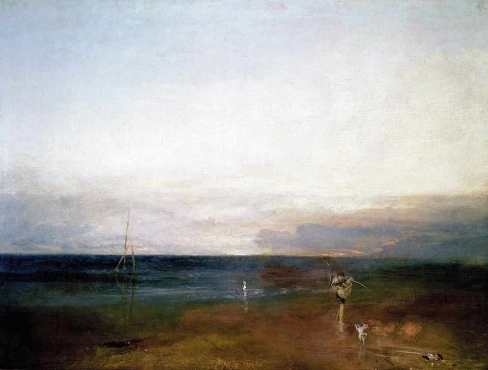 JOSEPH MALLORD WILLIAM TURNER, La estrella vesperina (Himmel (Natur),Landschaft,Wasser,Fluss)