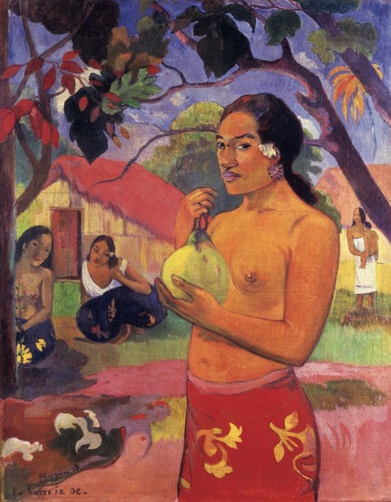 Paul Gauguin, Ea Haere Ia Oe!  (Frau,Obst,Wald)