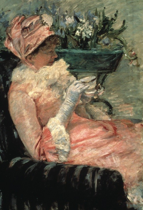 Mary Cassatt, La taza de té (Frau)