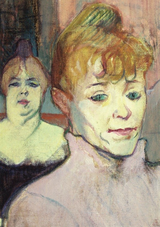 Henri de Toulouse-Lautrec, El salón de la rue des Moulins (Frau)