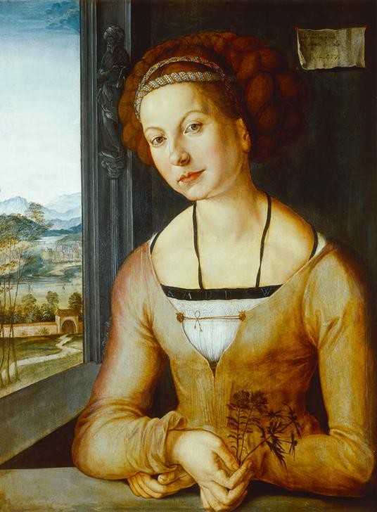 Albrecht Dürer, Bildnis der Katharina Frey (Deutsche Kunst,Frau,Renaissance,Portrait)