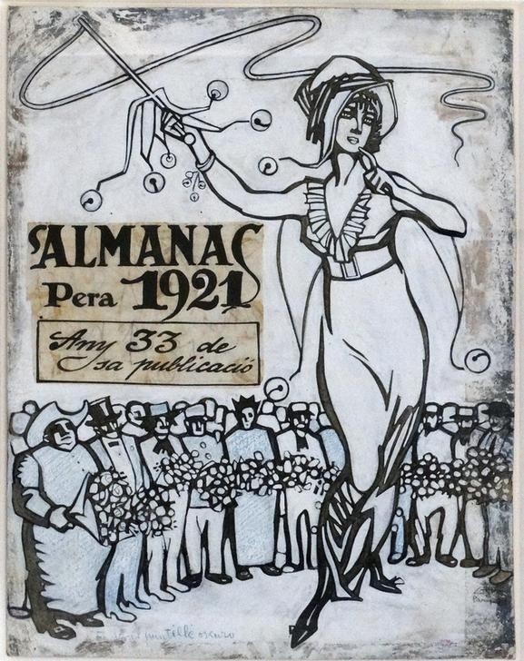 Juan Gris, Almanac for 1921 (Illustration)