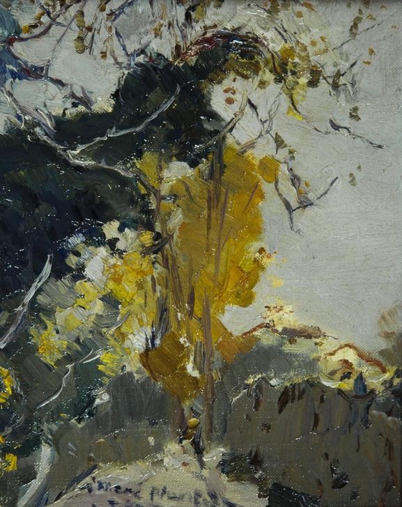 Joaquim Mir, Baum (Baum, Hügel, Landschaft,  Katalanische Kunst, Post-Modernisme, Malerei, Klassische Moderne, Wunschgröße, Wohnzimmer, Treppenhaus, bunt)