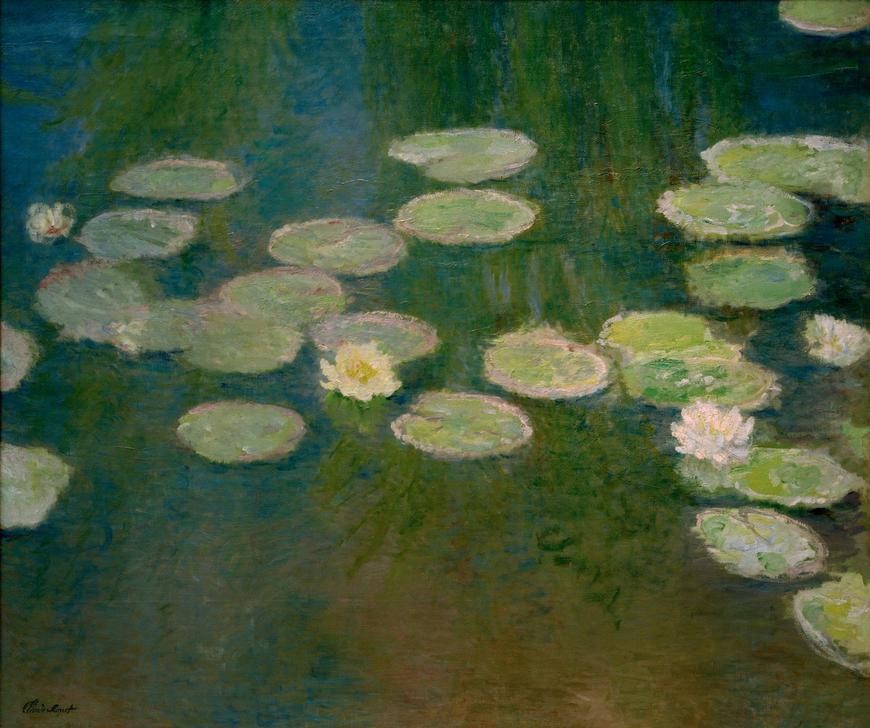 Claude Monet, Nymphéas (Botanik,Garten Und Park,Kunst,Maler (Künstler),Wasser,Wasserpflanze,Impressionismus,See,Seerose,Französische Kunst,Ziergarten,Blume,Jahrhundertwende,Zierteich,Gartenteich)