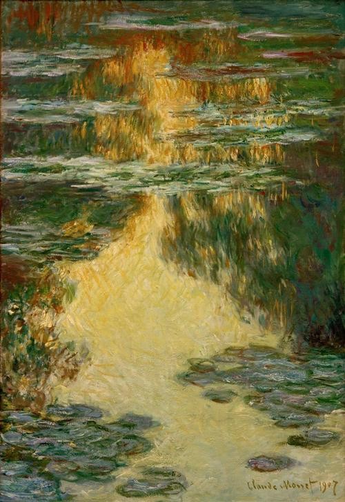 Claude Monet, Nymphéas (Botanik,Garten Und Park,Kunst,Maler (Künstler),Wasser,Wasserpflanze,Impressionismus,See,Spiegelung,Seerose,Französische Kunst,Ziergarten,Blume,Jahrhundertwende,Zierteich,Gartenteich)