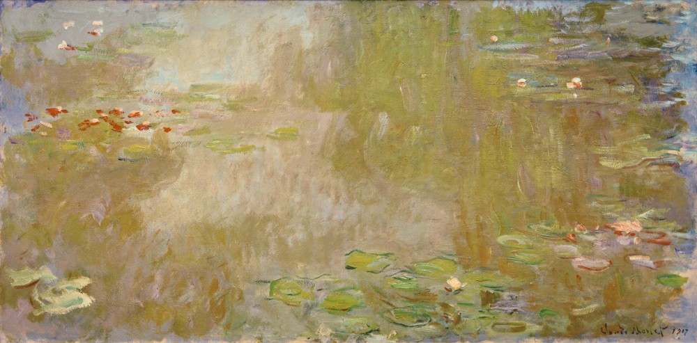 Claude Monet, Le bassin aux nymphéas (Botanik,Garten Und Park,Kunst,Maler (Künstler),Wasser,Wasserpflanze,Impressionismus,See,Seerose,Französische Kunst,Blume,Zierteich,Gartenteich)