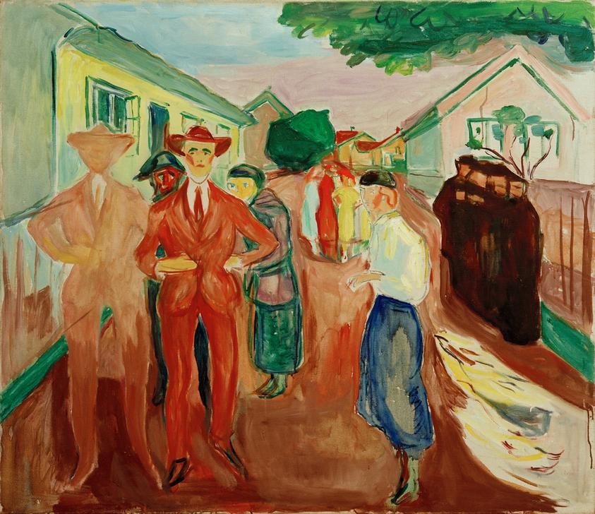 Edvard Munch, Fausts Spaltung (Kunst,Literatur,Strassenszene,Theater,Expressionismus,Tragödie,Norwegische Kunst,Schauspiel,Skandinavische Kunst,Person)