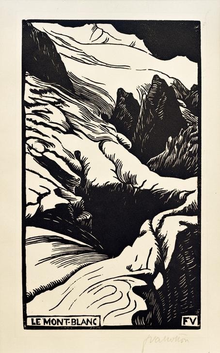 Felix Vallotton, Le Mont-Blanc (Gebirge,Geographie,Landschaft,Französische Kunst,Schweizerische Kunst,Topographie)