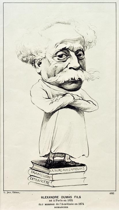 Felix Vallotton, Alexandre Dumas Fils (Karikatur,Literatur,Schriftsteller,Bart,Schnurrbart,Französische Kunst,Schweizerische Kunst,Verschränkte Arme,Person)