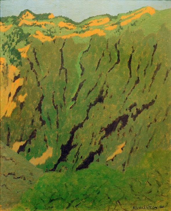 Felix Vallotton, Rochers à Bex (Kunst,Landschaft,Felsen,Französische Kunst,Schweizerische Kunst,Nabis,Jahrhundertwende)