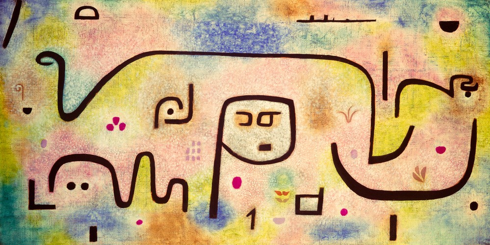 Paul Klee, Insula dulcamara (Botanik,Deutsche Kunst,Abstrakte Kunst,Schweizerische Kunst,Blume,Dulcamara,Kletterpflanze)
