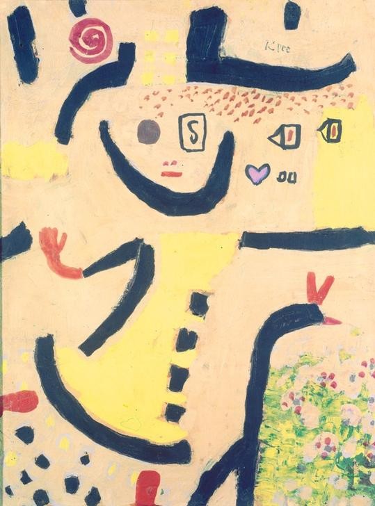 Paul Klee, Ein Kinderspiel (Deutsche Kunst,Kinderspiel,Kind,Spiel,Schweizerische Kunst,Kinderleben,Abstraktion)